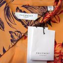 Equipment NWT  Quinne in Cantaloupe Floral Silk Oversized Button Down Shirt M Photo 1