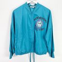 Disney  Parks Haunted Mansion Teal Zip Windbreaker Jacket Size Medium M NWT Photo 0