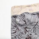 Free People  High Rise Long Biker Shorts Floral Print Grey Size XS Yoga Photo 3