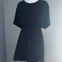 Nike Vintage Short Sleeve Black Mini Lounge Dress Jumper Womens XL - 1X Photo 6