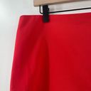 Alice + Olivia  Skirt Size 12 NWT Lilia Mini Red Bright Poppy Designer Luxury Photo 9