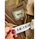 Vera Pelle  Jacket Womens X Large Tan Camel Real Leather Collared Full Zip Italy Photo 2