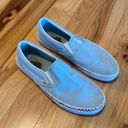 Vans  light blue slip on shoes women's sz 11, mens sz 9.5 Photo 0