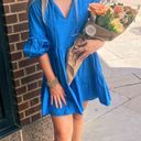 Long Sleeve Blue Dress Photo 0