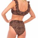 Cabana Del Sol Ruffle Cheetah Leopard Bikini Photo 2