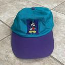 Disney Vintage 90s Mickey Mouse  Cartoon Blue  Fitted  One Size Unisex Photo 8