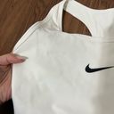 Nike  White Medium Support Non Padded Swoosh 2.0 Sports Bra Size Medium Photo 2