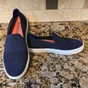 Rothy's  The Sneaker Maritime Lattice Stitch Navy Slip On Shoes Women's Size 7 Photo 0