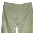 Liz Claiborne Axcess  Women’s Linen Blend Pants Beige Wide Leg Flat Front Photo 3