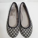 Life Stride  Ballet Flat Gray Black White Checkerboard Toe Size 6 Photo 3