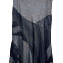 Coldwater Creek Black & Gray Mixed Media Patchwork Skirt Size Petite Large Photo 0