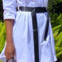 Pretty Little Thing White Pleated Shirt Dress Photo 0