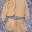 Hippie Rose Yellow Top And Shorts Set Photo 0