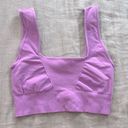 Free People Movement  Good Karma Square Neck Purple Sports Bra M/L Photo 4