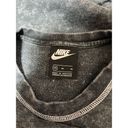 Nike SPORTSWEAR REBEL CREWNECK GREY ACID WASH CROPPED SWEATSHIRT Photo 4