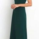 Petal and Pup  Laurel Emerald Green Tie Shoulder Side Slit Midi Dress 16 Photo 2