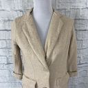 New York & Co. women S cotton blend button up long jacket tan  Photo 2