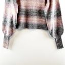 Saltwater Luxe  Dollie Wool Blend Long Puff Sleeve Pullover Sweater Pink Small Photo 10