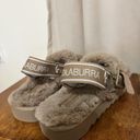 Koolaburra by Ugg  Backstrap Fuzzy Sandals Fuzz Oh Amphora Beige Slipper Size 8 Photo 9