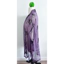 Ban Jara  Kimono wrap size One Size purple black robe silk  Photo 2