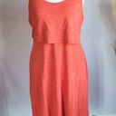 CAbi , New Weekend Sunset Orange Sleeveless Jersey Tank Midi Dress Size Medium Photo 2