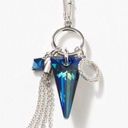 Bermuda Touchstone Crystal  Triangle Multicolor Rhodium Necklace Photo 0