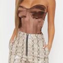 Pretty Little Thing Brown Corset Top Photo 1