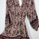 Cleobella  Reign Mini Dress Large L Paisley Organic Cotton Boho Photo 3