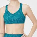 Brooks  Running Drive Convertible Run Bra Size 32 D Lagoon Speckle Print NWT NEW Photo 8