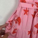 J.Crew  women's size 8 medium pink lobster dress tiered belt red nautical vaca re Photo 6