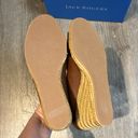 Jack Rogers Jack Rodgers Palmer Leather Criss Cross Mocha Espadrille Wedge Sandal NWT Photo 4