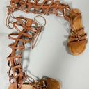 mix no. 6 Brown Tan Leather Gladiator Sandals Flats Shoes Size 9.5 ✨ Photo 0