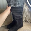 Shiekh Sheikh Black Tall Suede Boots Photo 5