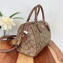 Coach NWT  Rowan Satchel In Signature Canvas Photo 3