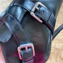 Ralph Lauren “Lorelei” Black Leather Stiletto With 2 Buckles Side  Size 7.5 B NW Photo 7