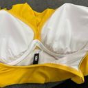 DKNY  Ruffle Plunge Underwire Tummy Control One Piece Yellow Swimsuit Size 10 NWT Photo 12