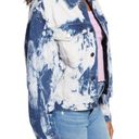 BP New  Bleach Overdye Denim Jacket Blue Bleached Cotton Jean Jacket Photo 1