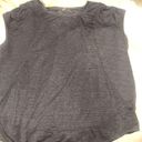 Lulu Lemon Loose Fitted Workout Top Gray Size 4 Photo 0