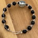 Onyx Handcrafted  Glass Bead Wire Wrapped Bracelet Photo 2