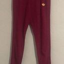 Adidas Originals Size M Preppy Varsity Leggings in Legacy Burgundy Photo 3