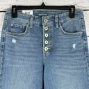 INC  SZ 6/28 Ankle Jeans Delancey Straight Leg High-Rise Distressed Button-Fly Photo 1