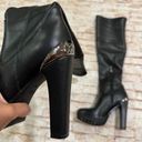 Guess  Taylin Women's Black Faux Leather Lugged Sole Thigh-High Boots Size 6.5 Photo 4