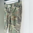 Sundry  Camo Camouflage Drawstring Waist Army Green Brown Jogger Pants Size 0 Photo 5