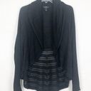 Alfani  Women's Black Open Front Cardigan Size Small Photo 0