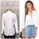 L'Academie L’ Academie Safari lace up long sleeve top. NWT Photo 1