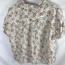 Rachel Zoe  Floral Print Linen Button Down Shirt Size Small Photo 5