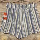 Joe B Paper bag High Waist Shorts Linen Blend Juniors XL Photo 4