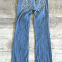 Big star  Remy Bootcut Light Wash Jeans Womens 25 (27X30.5) Low Rise Embroidery Photo 4