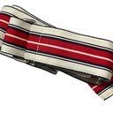 Polo  Ralph Lauren Red White Blue Nylon Striped Ribbon Belt Photo 3