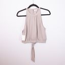 Wilfred NEW  Aritzia Patrice Halter Neck Sleeveless Chiffon Blouse Top Lucite M Photo 0